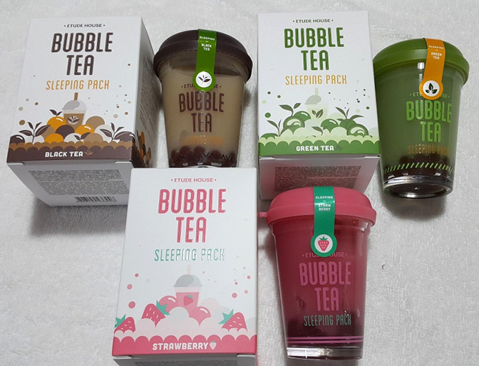 etude house bubble tea sleeping pack review